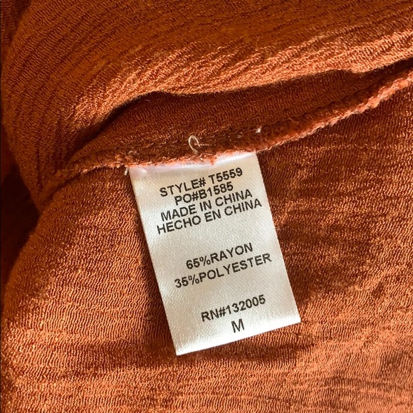Burnt Orange Entro Top - Picture 8 of 9